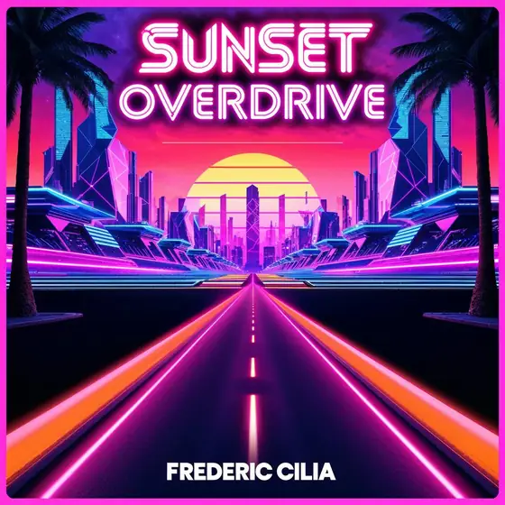 Overdrive coucher de soleil onde synthetique