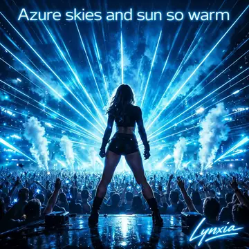 Azure skies and sun so warm