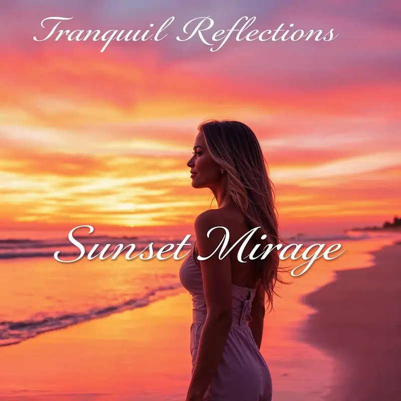 Mirage au coucher du soleil